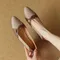 Sapatos femininas women cute multi color high quality square heel soft leather shoes lady casual beige office work heels b209