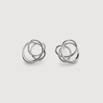 Sterling Silver Nura Wrap Stud Earrings
