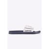 Badesandale LOTTO, Gr. 45, blau (navy, weiß), Synthetik, sportlich, Schuhe, mit Klettverschluss für eine perfekte Passform