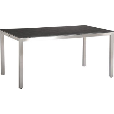 Gartentisch BEST "Marbella", stahl – schwarz, B:160cm H:76cm T:100cm, Edelstahl/Keramik-Glas, Tische Image
