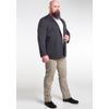 Jerseysakko MAN'S WORLD "Grosse Grössen", Herren, Gr. 72, grau (dunkel grau), Jersey, Obermaterial: 79% Polyester, 21% Viskose. Futter: 100% Polyester. Ärmelfutter: 98% Baumwolle, 2% Elasthan, elegant, bequem, Langarm mit Knöpfen, Sakkos