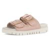 Pantolette GABOR, Damen, Gr. 37, rosa (rosé), Kalbsleder, unifarben, casual, Schuhe, Plateau, Bequemschuh, Sommerschuh mit praktischen Klettverschlüssen