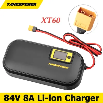 84V 8A Smart Lthium Battery Charger For 20Series 72Volts Li-ion Battery Fast Charger XT60 Connector