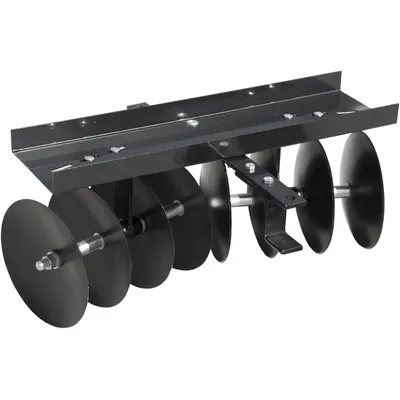 Steel Tow Behind Sleeve Hitch Garden Cultivator Soil Tiller Disc Harrow Tractor Attachment with 39