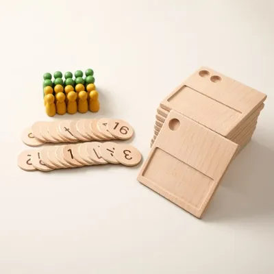 Double Sided Montessori Tracing Board Wooden toy Uppercase & Lowercase Letters number Educational