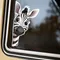 DK706 # Autocollant de voiture The Curious Zebra 3D Break the Wall, accessoires en vinyle