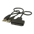 Adattatore cavo SATA a USB 2.0 per connettore disco rigido HDD SSD da 2,5" 22 pin 7+15 convertitore