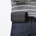 Marsupio orizzontale con cintura in tessuto Oxford con clip in nylon materiale custodia in pelle per telefono borsa per iPhone Apple Sumsung
