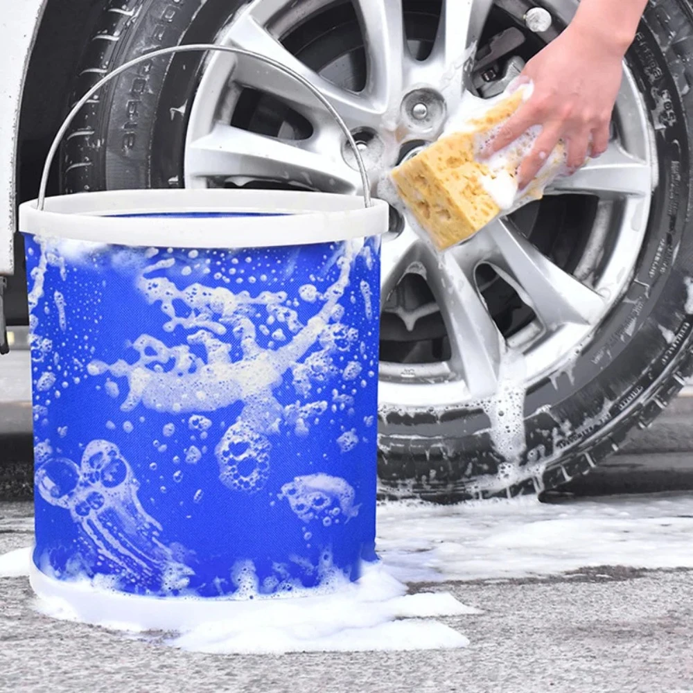 Faltbarer Eimer Auto wasch behälter Aufbewahrung eimer Oxford Tuch Eimer Reinigungs werkzeug Image