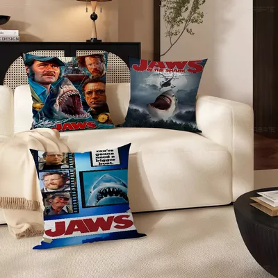 American Classic Horrible Movie Jaws Personalisiertes Kissen Staubschutz Schlafzimmer Party Image