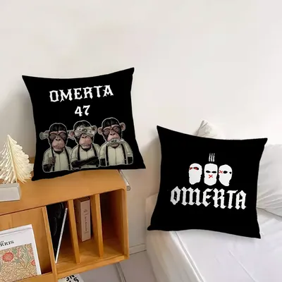 Modischer Omerta Cool 47, Kissenbezug, Sofa, Wohnzimmer, Kopfteil, Schlafzimmer, Rückenlehnenkissen, quadratisches Kissen, Nickerchenzeit Image