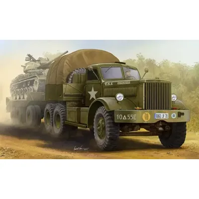Trumpeter Merit 63501, U.S.M19-Panzertransporter im Maßstab 1:35 mit Hardtop-Kabinenmaßstabsgetreuer Image