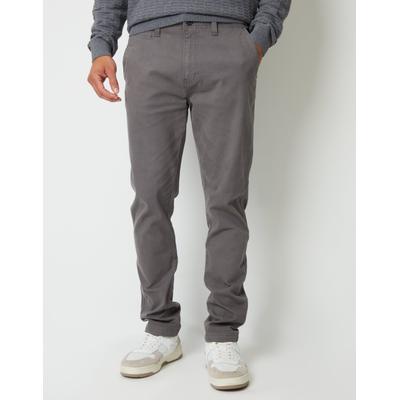 Slate Grey Slim Fit Stretch Canvas Trousers