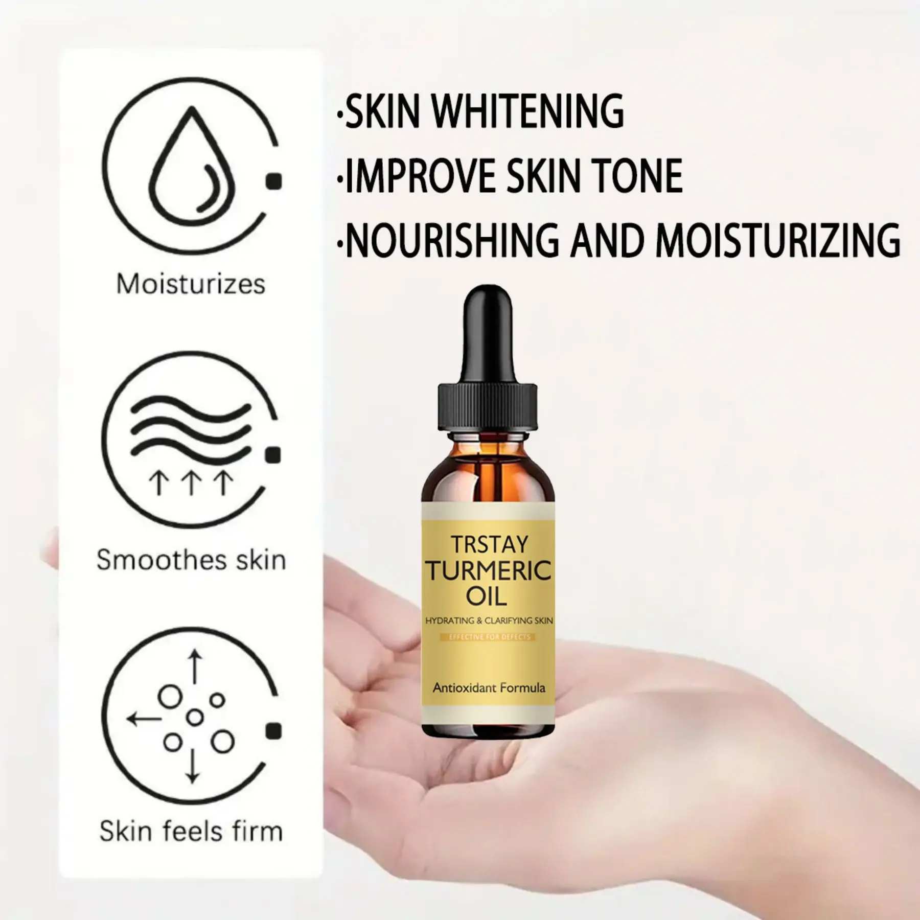 Trstay Kurkuma öl feuchtigkeit spendende und klärende Haut Image