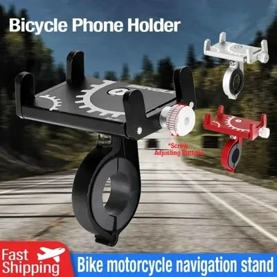 Universal Fahrrad Motorrad Telefon Halter 360-Grad-Drehbare Aluminium Navigation Halterung GPS Stand Bike Moto Lenker Antirutsch Clip