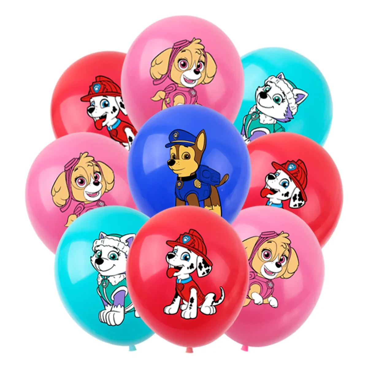 10 stücke 12 Zoll Paw Patrol Einfarbig Latex Ballon kinder Alles Gute Zum Geburtstag Party Dekoration Baby Dusche Globos ballon Spielzeug Image
