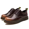 Herren-Arbeitsstiefel, Freizeitschuhe aus echtem Leder – rutschfeste Derby-Schuhe mit breiter Spitze, große Größen 38–48