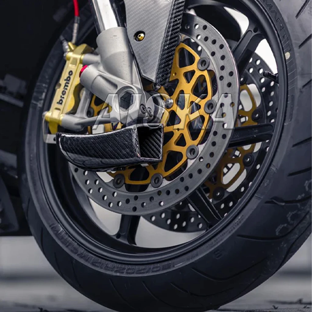 Für BMW S1000RR DUCATI V4 Honda CBR Yamaha R1 R6 Kawasaki ZX10R 3K Reine Trockene Carbon Faser Motorrad Bremsscheibe Kühler luftkanal Image