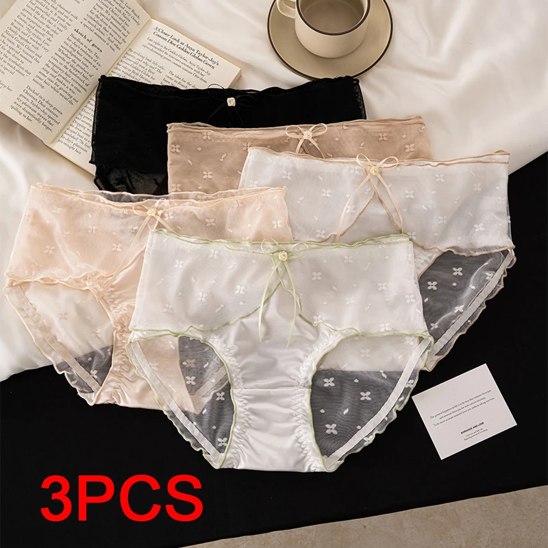 Damen-Höschen-Set, modisch, transparent, Linergie-Unterwäsche für Damen, Dessous, sexy Micro-Slip, Spitze, dreieckige Unterhose Image