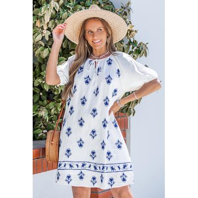 Luxe Charm Ornate Mini Dress