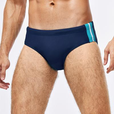 TEMU Men's Quick Drying Swim Trunks With Sided Stripes - To Swim In Comfort! Image