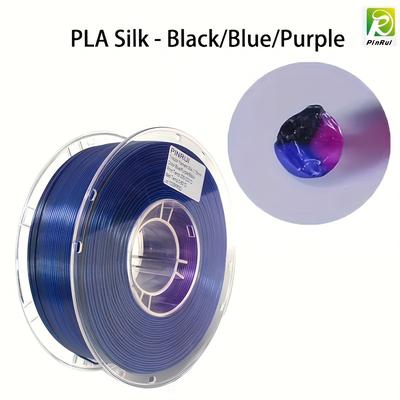 TEMU 1.0kg/2.2lbs Silk Pla 3d Printer Filament Triple Colors Co-extrusion 3d Printing Filament 1.75mm Dimensional Accuracy +/- 0.02mm Fit Most Fdm Printer