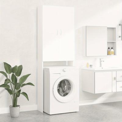TEMU Waschmaschinenschrank Weiß 64x25.5x190 Cm Image