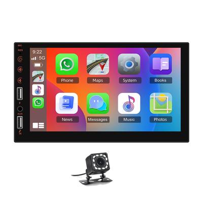 TEMU Hikity 17.78cm Digital /auto 1 Din Multimedia Mp5 Player With Wifi, Gps, Fm, Wireless, Backlit, Suppport Backup Camera