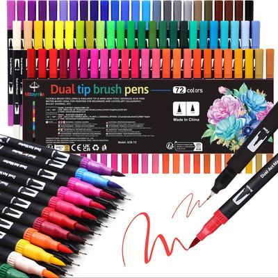 TEMU 120/80/60/36/12 Color Watercolor Pencil Set - , Quick-drying And . Watercolor Painting, Sketching And Handcraft Projects Image