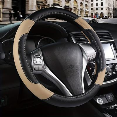 TEMU Steering Wheel Cover - With Texture, , Suitable For -15 Inch Steering Wheels - Includes Image