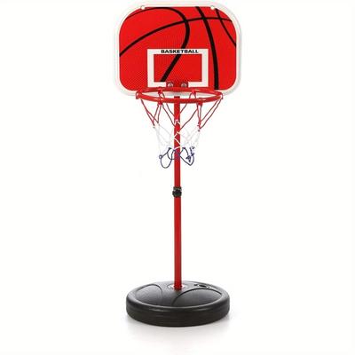 TEMU Basketball Hoop Stand Basketball Stand Height Adjustable 63-150cm Basketball Backboard Hoop Set Image