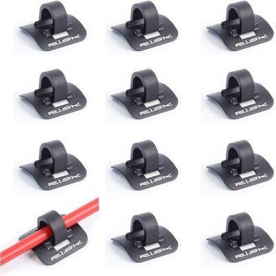 C-Clips Fahrrad-Klebedraht-Sitz, Fahrradkabel-Clips, 3M-Drahtsitz mit Klebehalter, 12 Stück, Image