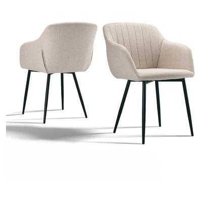 Goeurvant Minimalistische Esszimmerstühle mit breiter Sitzfläche und ergonomischen Armlehnen, Image