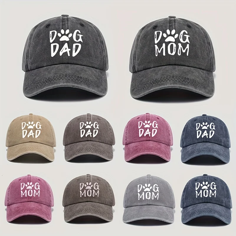 Mom letter bedruckte Baseball mütze Frauen im amerikanischen Stil Retro-Gesicht aussehende kleine Schirmmütze gewaschen alten großen Kopfumfang breit Image