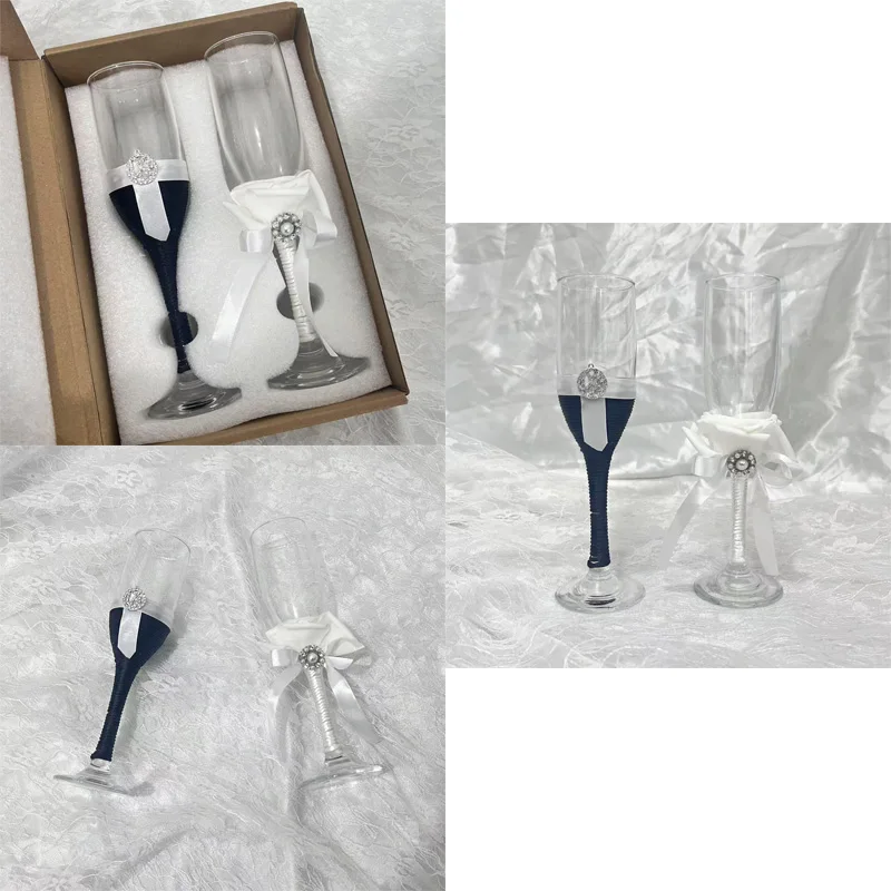 Schicke Champagnergläser, 2-teiliges Set, perfekt für Geschenke, Feiern oder einen Hauch von Luxus an Ihren Tisch hinzufügen! Image