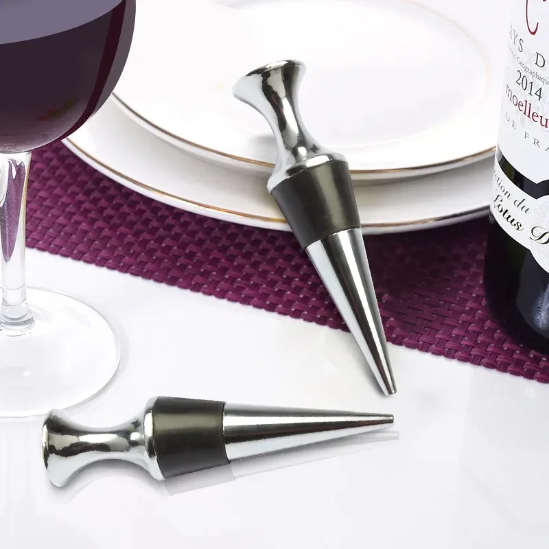 Rotwein korken aus Zink legierung mit flachem Kopf, einfache Versiegelung und frisch haltbarer Weinflaschen korken, Wein korken aus synthetischem Kork Image