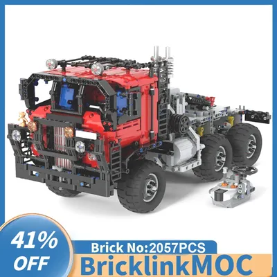NEUE 2057PCS Stadt Engineering RC 6x6 Off-Road All-Terrain Lkw Modell DIY kreative Ideen Kind Image