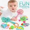 7 teile/los Baby Baby Spielzeug rasselt Neugeborene Kinder Hand glocke Kinder Entwicklung abs Spiele Baby Spielzeug 0-12 Monate