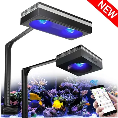Neue PopBloom WiFi Reef Aquarium Light RL60/RL90/RL180, professionelle Marine-Aquariumlampe für Reef Coral SPS/LPS Nano Aquarium