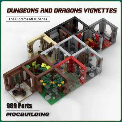 Film MOC Bausteine Dungeons and Dragons Vignettes Mini Skala Diorama Architektur Modell Technologie Image
