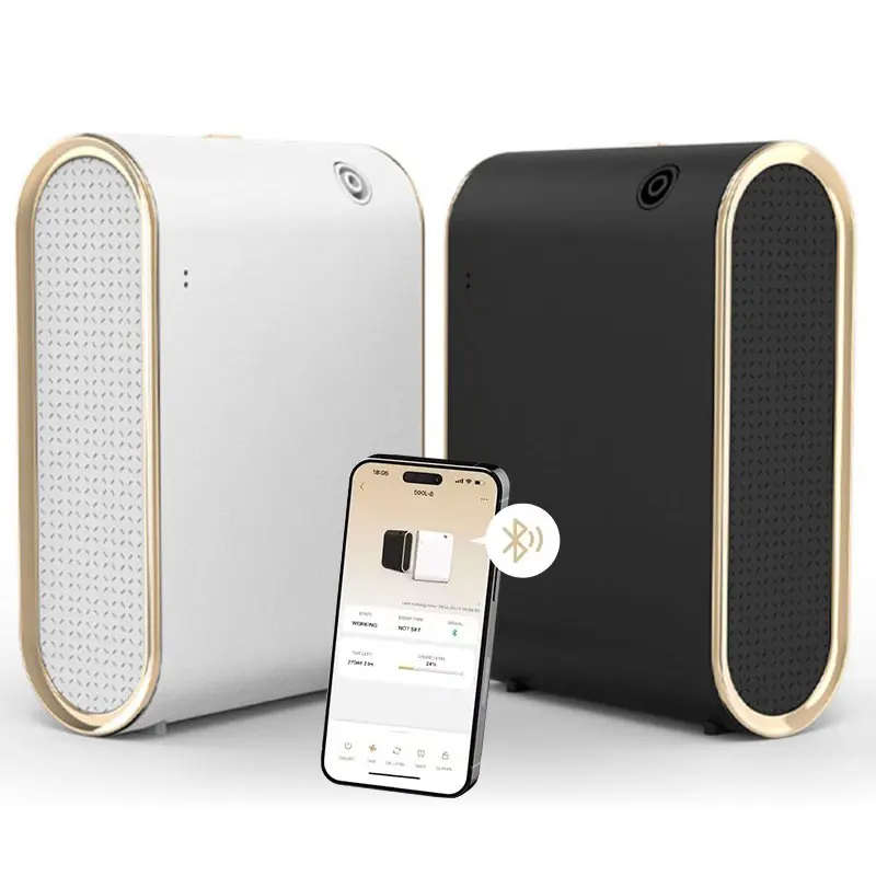 Wasserloser Raumduft-Diffusor, intelligente Aroma-Diffusor-Maschine, elektrischer Geruch für Zuhause, 500 m3 Bluetooth-Geruchverteiler Image