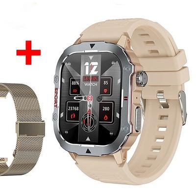 696 C30PRO Smartwatch 2.19 Zoll Smartwatch Fitnessuhr Bluetooth Schrittzähler Anruferinnerung Schlaf-Tracker Kompatibel mit Android iOS Herren Freisprechanrufe Nachrichtenerinnerung IP 67 49mm Image