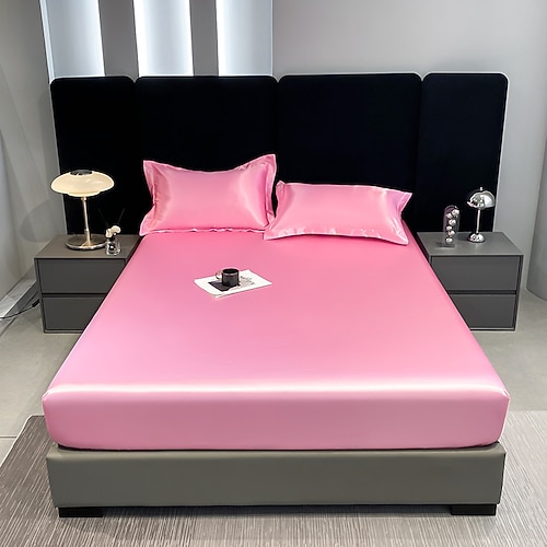 Satin Vollumhüllende Anti-Rutsch Urin-dicht Matratzenbezug Gewaschene Seide Wasserfester Bettlaken Simmons Schutzbezug Image