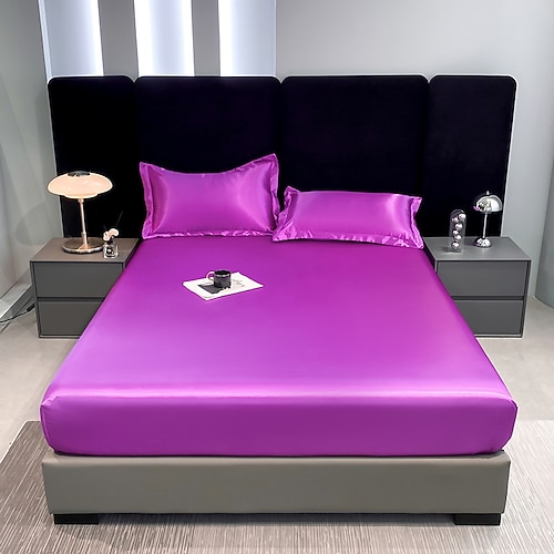 Satin Vollumhüllende Anti-Rutsch Urin-dicht Matratzenbezug Gewaschene Seide Wasserfester Bettlaken Simmons Schutzbezug Image