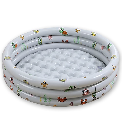 Garten rundes aufblasbares Babyschwimmbecken tragbares aufblasbares Kinder-/Kinderbecken mit kleiner Pumpe Kinderplanschbecken Indoor Wasserspielzentrum für Kleinkinder im Freien für Image
