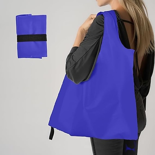 Faltbare Einkaufstasche, wasserdichte, wiederverwendbare Einkaufstasche, strapazierfähige Öko-Tasche aus Polyester, tragbare Handtasche aus Nylon zum Einkaufen, Reisen und für den täglichen Gebrauch
