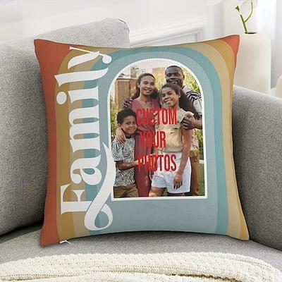 Kissenbezug nach Maß Fügen Sie Ihr Bild hinzu Meine Familie Personalisierte Geschenk Foto Design Bild Mode Lässiger Kissenbezug Kissenbezug 1 Stück Maßgeschneidert Image