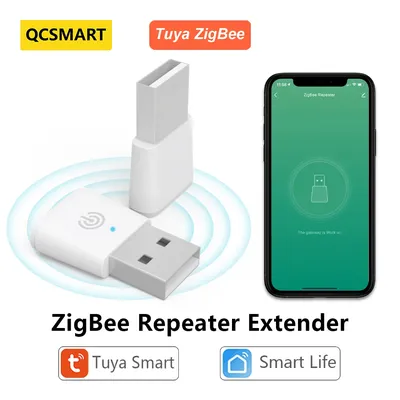 Tuya Smart Life ZigBee 3.0 Signal Repeater USB Extender App Devices Mesh Home Assistant Deconz