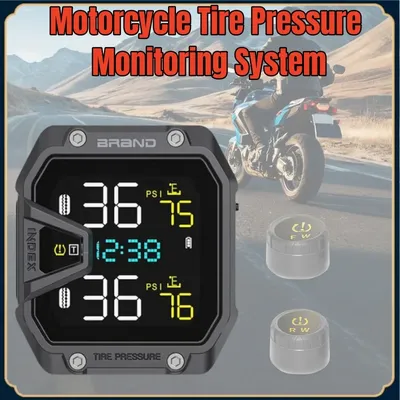 Motorcycle Wireless Tire Pressure Sensors Tire Pressure Monitoring System Detector External Sensor