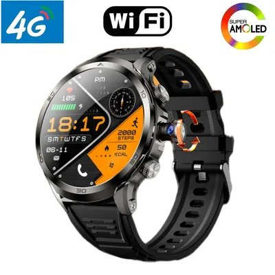 NEW Arrival 4G Full Netcom Android Smartwatch 1.95 inch Amoled Spherical Screen 256GB Storage GPS